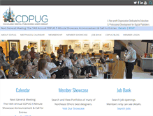 Tablet Screenshot of cdpug.org